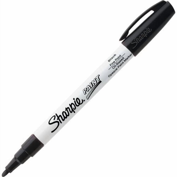 Sharpie 35534 Paint Marker, Black Ink, Oil Based, Drawing, Coloring | 5-Pack (5 Total)