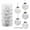 White, variant on 30Pcs Glittery Christmas Balls Plastic Shatterproof Xmas Tree Balls Ornaments (White, 2.36")