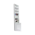 thumbnail image 3 of Eris On the Wall White Enamel Spice Rack 62"h x 14"w x 3.5"d, 3 of 5