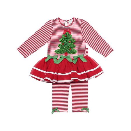 Red Striped Tutu Set With Ruched Tree 12- 24 months 12 months