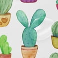 thumbnail image 4 of Coolnut Cute Watercolor Cacti Shower Curtain Waterproof Bathroom Fabric Shower Curtain Set with Hooks, 60x72 inches Home Decor, 4 of 6