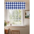 thumbnail image 2 of Valances for Windows Rustic Farmhouse Rod Pocket Cafe Window Treatments Valance Curtains for Kitchen Bathroom Laundry Basement Windows 60"x14", 2 of 9