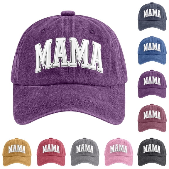 Funny Dad Mom Mini Matching Family Hat, Adjustable Embroidered Parent-Child Baseball Cap Blue One Size