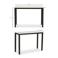 thumbnail image 3 of Moe's Home Collection Parson Stone Console Table White Color, 3 of 7