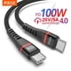 thumbnail image 2 of PZOZ 100W USB C a USB tipo C Cable de carga rápida 4,0 PD 5A carga rápida para MacBook iPad Samsung Xiaomi 60W USBC Cable cargador Tan Jianjun unisex, 2 of 2