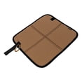 thumbnail image 3 of DYNWAVECA Tapis de Sol Imperméable 600D Oxford Compact avec Cintre Réutilisable 13.7x12.2x0.4 Pouces Portable pour Accessoires Extérieurs Marron, 3 of 8