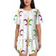 thumbnail image 1 of Balery Mardi Gras Carnival1 Conjunto de Pijama para Mujer con Estampado, Dos Piezas de Manga Corta y Shorts, Ropa de Dormir Suave con Cuello Redondo y Bolsillos-XX-Large, 1 of 6