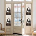 thumbnail image 2 of Forest Elk Window Privacy Film, Rustic Nature Tree Retro Deer Silhouette Static Cling UV Sun Blocking Heat Control Window Tint Day and Night, Non-Adhesive One Way Windows Privacy Cover 17.7''x78.7'', 2 of 7