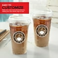 thumbnail image 6 of 20 oz Clear Plastic Cups with Lids Disposable, Togo Drinking Cup with Strawless Sip Lid for Smoothie, Cold Brew Iced Coffee, Lemonade, Ice Latte, Boba, Party Drinks, Bulk, 20 Ounce (Set of 50), 6 of 7