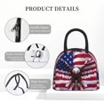 thumbnail image 4 of Balery USA Eagle with Spread Wings Bolsa de Almuerzo para Mujeres, Caja de Almuerzo, Bolsa de Almuerzo Pequeña Impermeable, Tote de Almuerzo Reutilizable con Gran Capacidad, 4 of 6