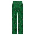 thumbnail image 6 of Haunted Mansion Dark Green Winter Female Pants Flannel High Waist Women Pants Lady Warm Straight Leg Plush Trousers, 6 of 7