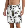 thumbnail image 2 of Disketp Men'S Swim Trunks Hawaiian Breathable Surf Beach Swimsuits Mesh Lining Beach Shorts With Pockets-Wine Bottles And Grapes, 2 of 9