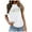 White, variant on Women's Workout T Shirts Novelty Pickleball Graphic Print Short Sleeved Tee Tops Trendy Casual Relaxed Fit Basic Outfit Blouses