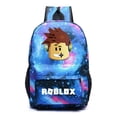 thumbnail image 3 of Roblox-Mochila escolar de celosía para niños y niñas, morral escolar de dibujos animados de Anime para estudiantes de primaria y secundaria, 3 of 4