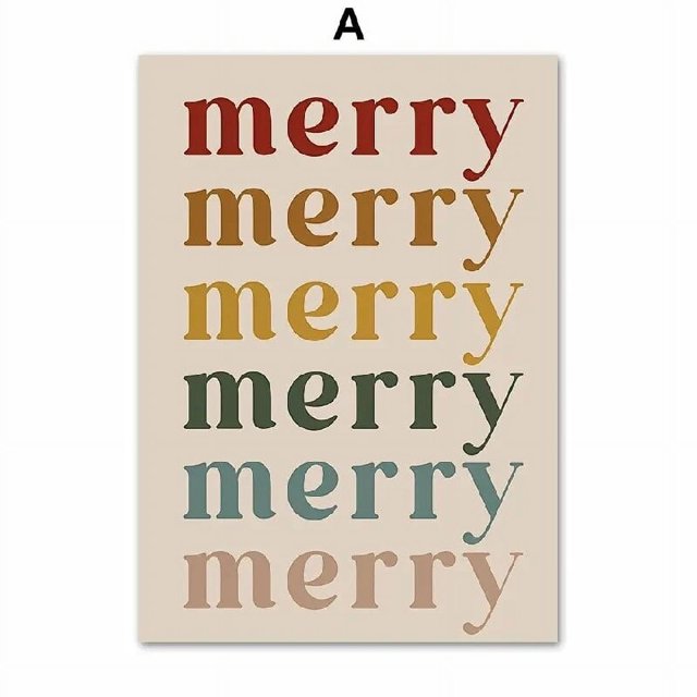 Carteles minimalistas de Navidad para decoración del hogar, impresiones en lienzo, galería de pintura, arte de pared nórdico, sala de estar, vacaciones modernas