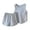 Blue, variant on Hiijoy Toddler Boys Summer Outfits Breathable Cotton Solid Tank Top Shorts Set, Sizes 2-9