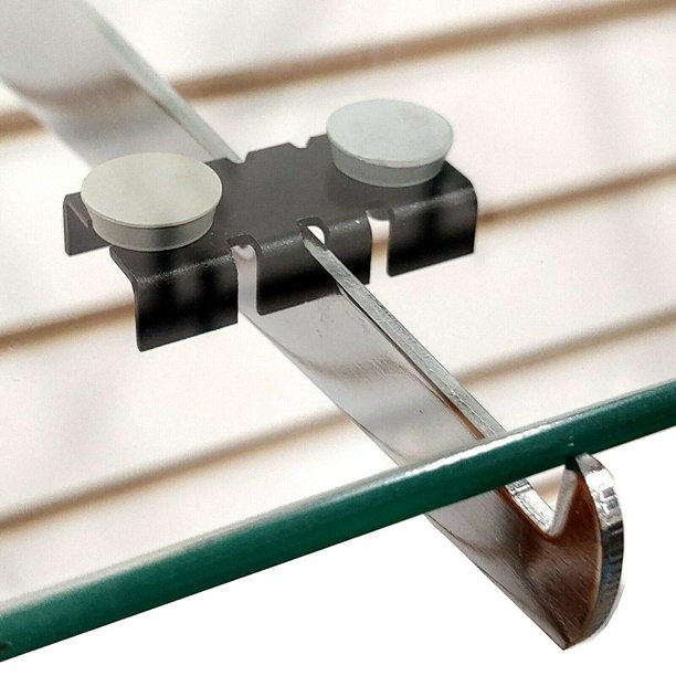 Black Center Shelf Rest Clip & Rubber Cushion for Brackets to Hang