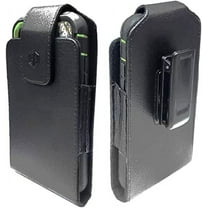 Premium Swivel Leather Cell Phone Carrier Holster for Men Android Pouch Carrying Clip for [iPhone 6 6S 7 8 11 12 Pro 13] iPhone 11 Moto Droid x Holster PRO S8 S9 S7 S20 fits Otterbox or Thick Case