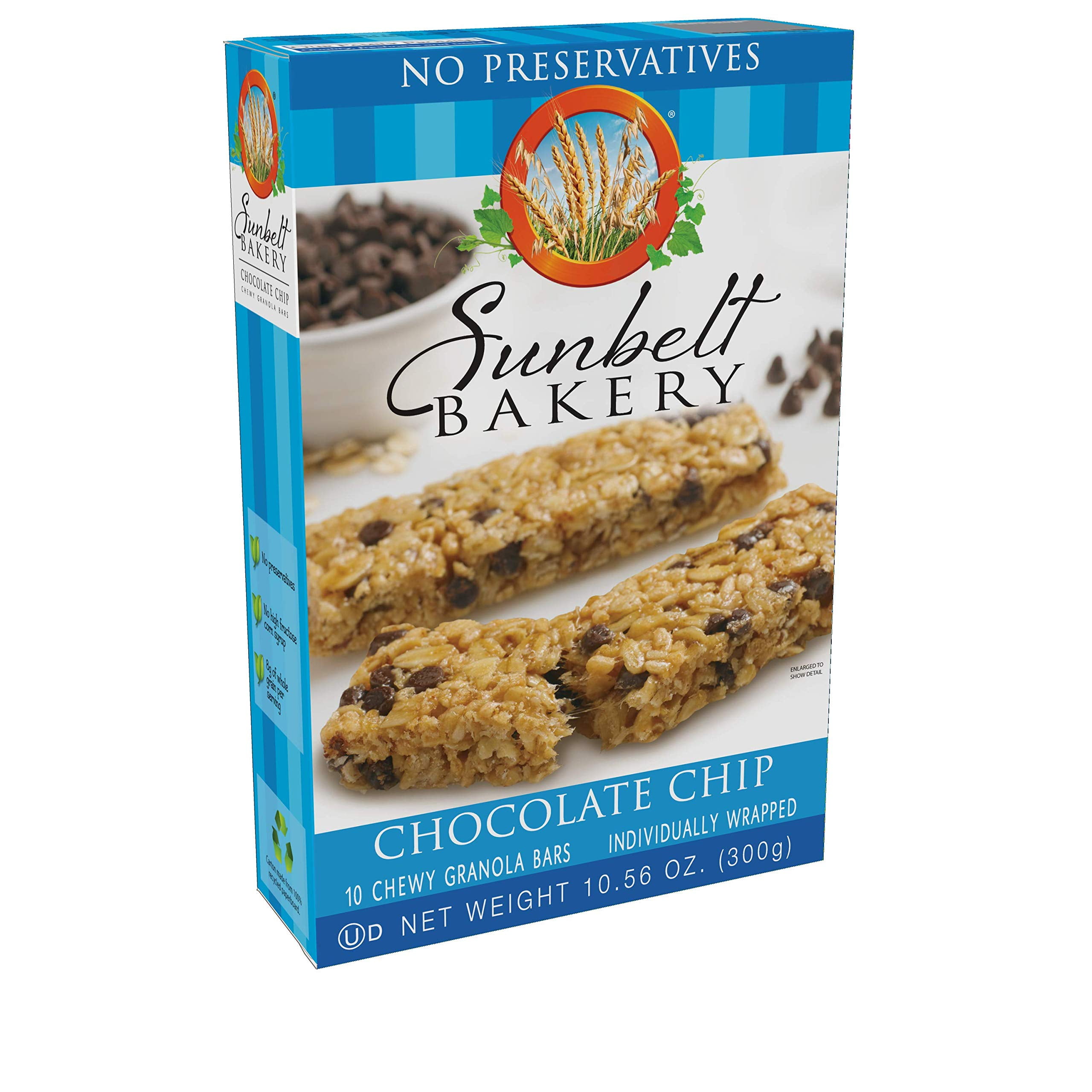 Sunbelt Bakery Chocolate Chip Chewy Granola Bars, 4 Boxes