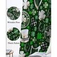 thumbnail image 3 of St. Patrick's Day Blackout Curtains for Bedroom Living Room Darkening Curtains 54 Inch Long Spring Green Lucky Leaf Harps Hats Short Curtain for Small Window Treatment Grommet Drapes 52"x54"x2, 3 of 9