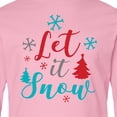 thumbnail image 4 of Inktastic Let It Snow, Snowflakes, Trees, Christmas, Xmas Long Sleeve Youth T-Shirt, 4 of 5