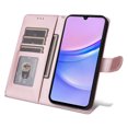 thumbnail image 5 of JTCASES Compatible with Samsung Galaxy A15 6.5 inch Case Wallet Flip Folio Case [Kickstand] with RFID Blocking Card Holders [Shockproof] and Wrist Strap Cover for Men Women Girls, Rosegold, 5 of 13