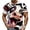 White, variant on LILIYA Mens Cow Graphic T Shirt Geometric Printed Crew Neck Short Sleeve Casual Streetwear Fashion Tee Lightweight Daily Outfit Top