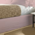 thumbnail image 2 of Levinsohn Textile Linenweave Hemstitch 15 Inch Bed Skirt Full - Blush, 2 of 5