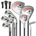 thumbnail image 1 of Gymax Women's 9 Pieces Complete Golf Club Set w/ 460cc Alloy Driver & Head Covers Pink, 1 of 10