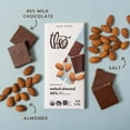 thumbnail image 4 of Chocolate Salted Almond Organic Milk Chocolate Bar, 45% Cacao, 12 Pack | Fair Trade, 4 of 7