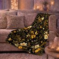 thumbnail image 6 of Enchanted Garden Moth Butterfly Black, Cozy Friendship Quote Scene, Warm Flannel Blanket for Living Room and Reading Nook, Art Lovers Thanksgiving Gift, Artistic Home Decor, 6 of 9