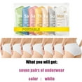 Chnzic 7PC Disposable Women Underwear Travel Pregnant School Cotton Day