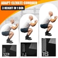 thumbnail image 3 of Training Jump Box Plyometric Jump Box Step Box Jumping Box PVC Cushioned Design for Home Gym Adults and Kids, 3 of 5