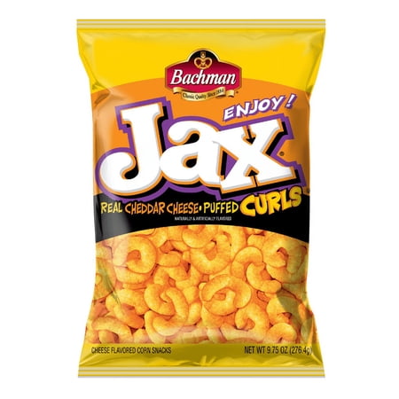 Bachman Jax Cheddar Cheese Puffed Curls 9.75 oz