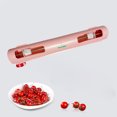 thumbnail image 1 of Dispensador de papel de aluminio, cortador de película adhesiva reutilizable, herramienta de utensilios de cocina de corte suave ajustable, suministro rosado SOLEDAD Dispensador de envoltura, 1 of 7