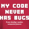 thumbnail image 3 of CafePress - My Code Never Has Bugs Dark T Shirt - Men's Classic Graphic Cotton T-Shirt, 3 of 4