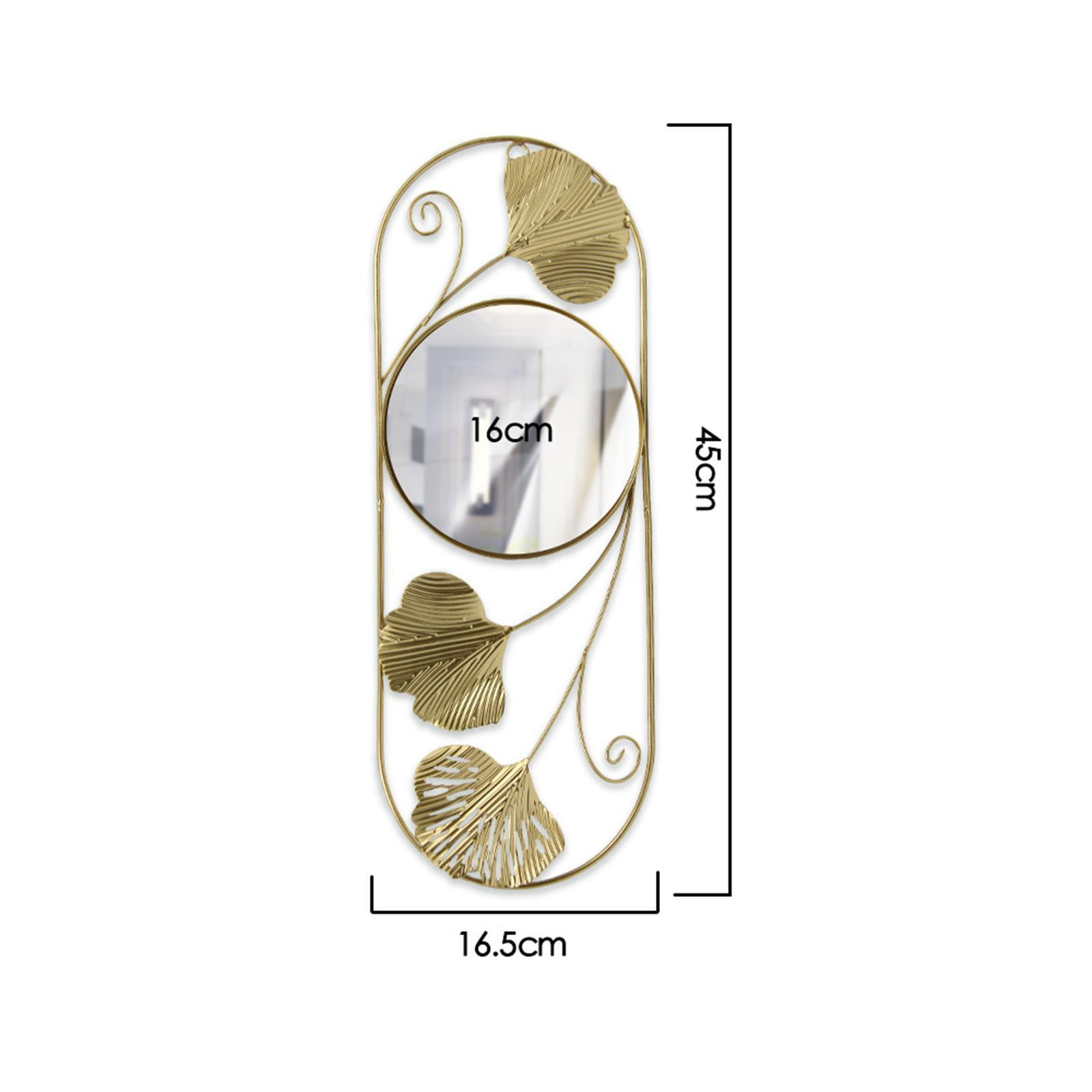 Wall Mirror Fish Tank Aquarium Round Shape Nordic Style for Living Room Entryway Hallway Home Decor