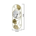 thumbnail image 4 of 2 Pieces Crystal Ball Sculpture Wall Mirror Iron Metal for Living Room Office Desk Decoration, 4 of 8