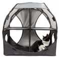 thumbnail image 5 of Pet Life ® 'Kitty-Play' Collapsible Travel Interactive Kitty Cat Tree Maze House Lounger Tunnel Lounge, 5 of 10
