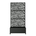 thumbnail image 2 of MAYEERTY 72"x35" Metal Black Rectangle Pots and Planter Raised Box with Trellis for Vine Climbing Plants, 2 of 6