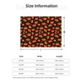 thumbnail image 5 of Fuzoiu Pumpkin Fallen Leaves Print Flannel Blanket,Throw Blanket,Flannel Home Decor,Fleece Bed Blankets,Cozy Soft Blanket for Bed, Sofa, Camping, and Travel-60"x50", 5 of 6