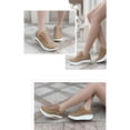thumbnail image 5 of Women’s Thick Platform Wedge Walking Sneakers, Comfort Casual Lace Up Daily Shoes, 5 of 7