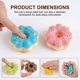 thumbnail image 5 of Simulación de pastel de comida, postre, imán de nevera con función antiestrés, decoración realista de dona y pastel para cocina, oficina y uso como regalo., 5 of 9
