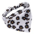 thumbnail image 3 of Dog Triangle Bandana Animal Patterned Cotton Daisy Dog Bandana Dog Triangle Bib, 3 of 10