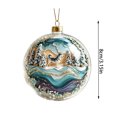 thumbnail image 3 of Sulaicai Christmas Story Ball Ornament, Mini Holiday Scene Transparent Hanging Bauble, Vintage Festive Keepsake Decor for Xmas Tree, Mantel, Indoor Holiday Party Display, 3 of 7