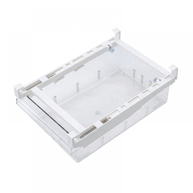 Refrigerator Organizer Bins Pull-out Fridge Storage Drawer Storage Box Fit for Fridge Shelf Under 0.6”
