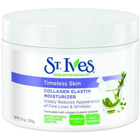St. Ives Timeless Skin Collagen Elastin Facial Moisturizer, 10 oz (Pack of