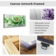 thumbnail image 5 of ZHONGYUTONG Green and Grey Canvas Wall Art Abstract Floral Paintings Wall Decor Modern Green Flower Artwork Prints for Bedroom Living Room Home Decor Framed (12.00" x 24.00"), 5 of 5