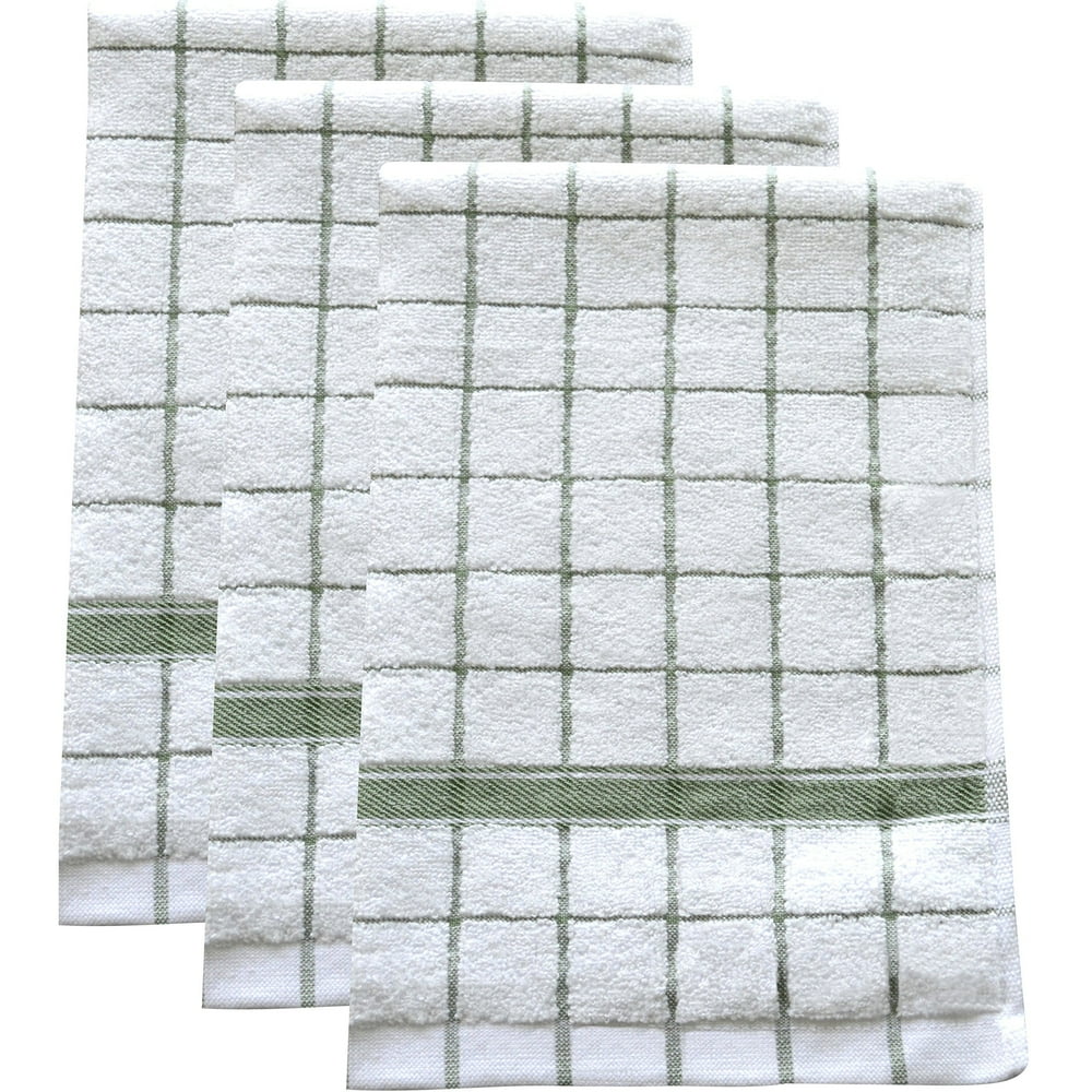Ultra Absorbent QuickDrying Kitchen Dish Towels (Set of 3) Premium