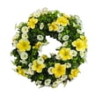 thumbnail image 2 of Kchsji Spring Door Wreath 15.35" Winter Artificial Greenery Frosted Berries, Elegant Front Door Wall Decoration for Indoor Outdoor Holiday Decor, Home Party Seasonal Wall Accent, 2 of 6